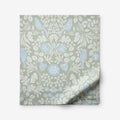 Tira Floral Classic Cool Cotton Percale Flat Bed Sheet - Bird Green, Full