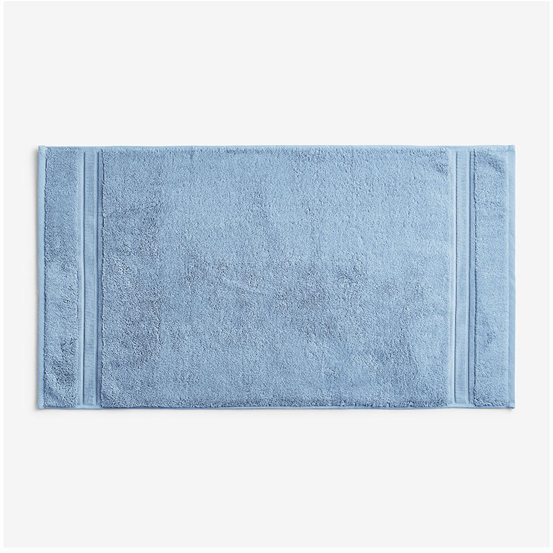 Turkish Cotton Bath Mat - Soft Blue, 20 in. x 36 in.