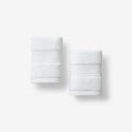 Mirage Aegean Cotton Washcloths, Set of 2 - White
