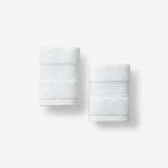 Mirage Aegean Cotton Washcloths, Set of 2 - White