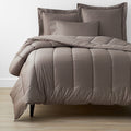 Classic Smooth Wrinkle-Free Sateen Comforter - Cinder, Full/Queen