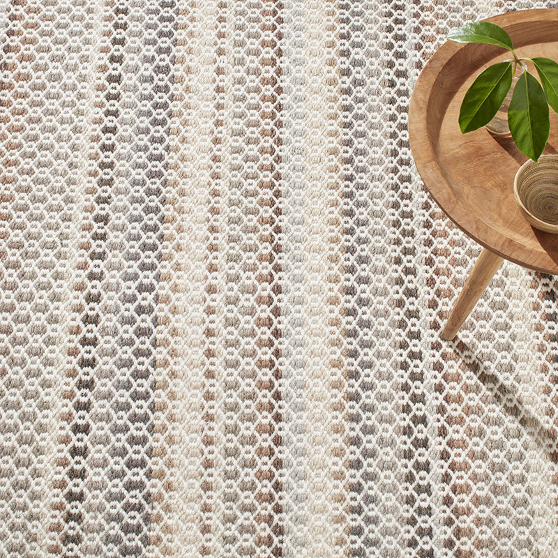 Poppy Handwoven Wool Rug -  Natural, 2' 6" x 8' Runner