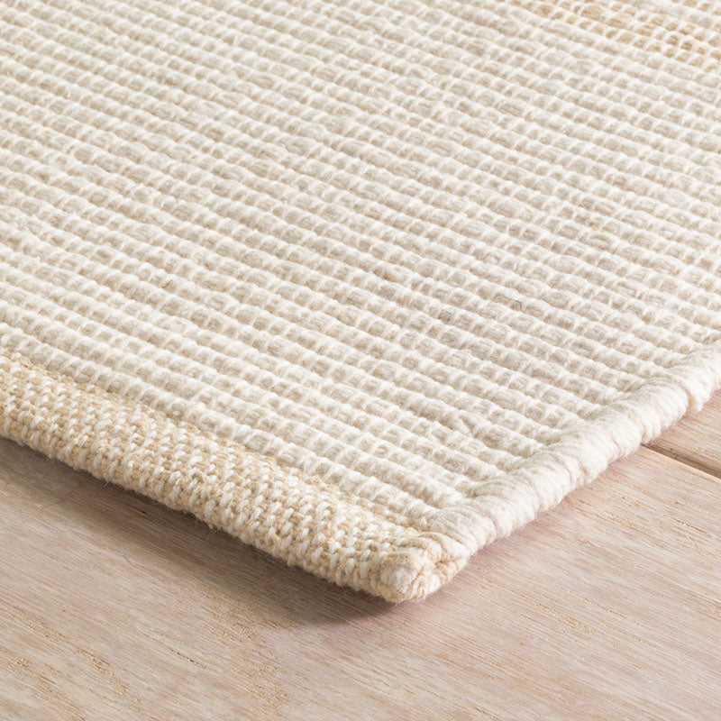 La Mirada Handwoven Cotton Rug - Wheat, 2' x 3'