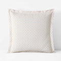 Feliciana Geo Garment Washed Cotton Percale Sham - Clay, Euro