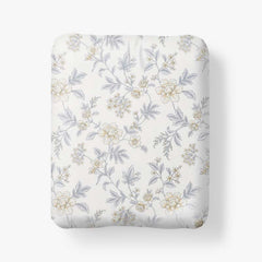 Whispering Garden Premium Smooth Wrinkle-Free Sateen Fitted Bed Sheet - Gray Multi, Queen