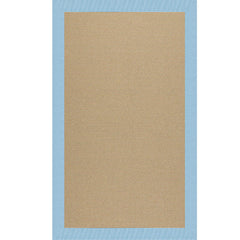 Sunbrella Narrow Stripe Bordered Indoor/Outdoor Rug -  Light Blue, 2' x 3'