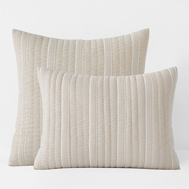 Stripe Quilted Sham - Pinstripe, King