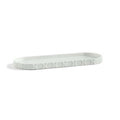 Porcelain Lattice Vanity Tray - White