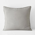 Premium Breathable Washed Linen Solid Sham - Light Gray, Euro