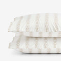 Estee Stripe Classic Smooth Sateen Pillowcase Set - Beige Tan, King