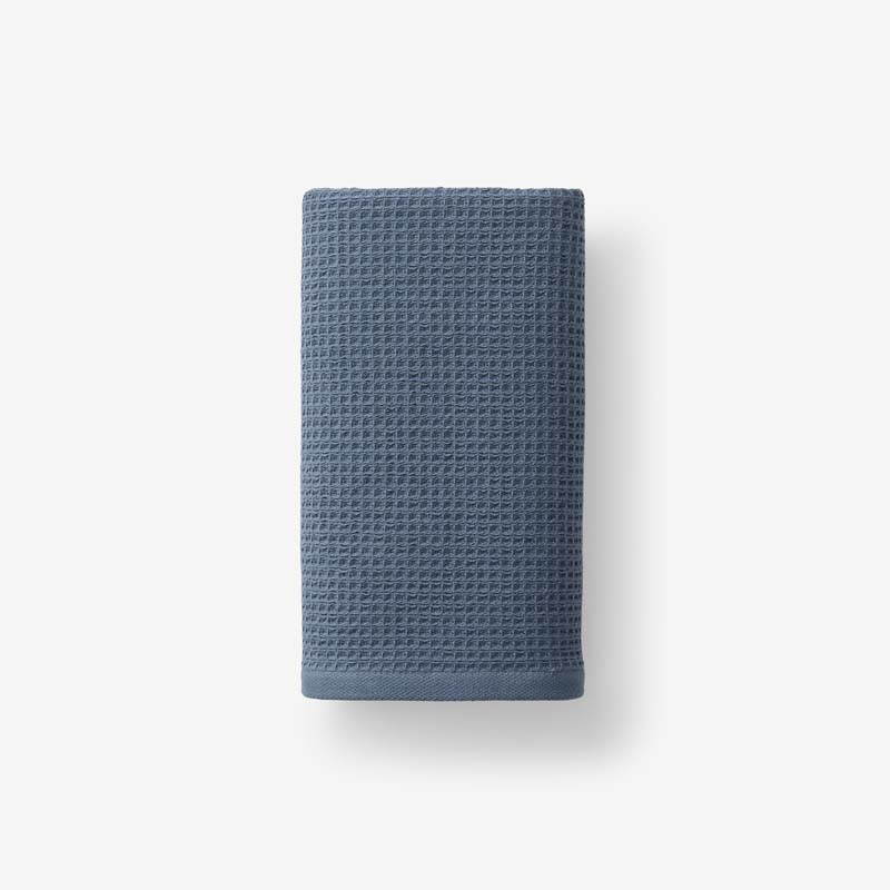 Waffle Hand Towel - Denim Blue