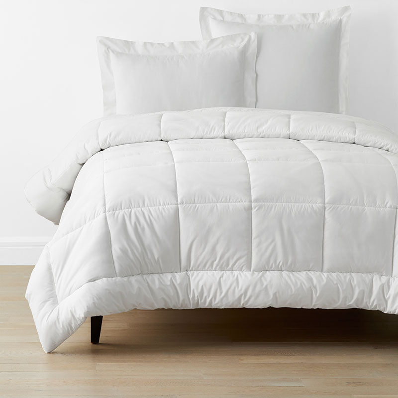 Classic Cool Cotton Percale Comforter - White, King/Cal King