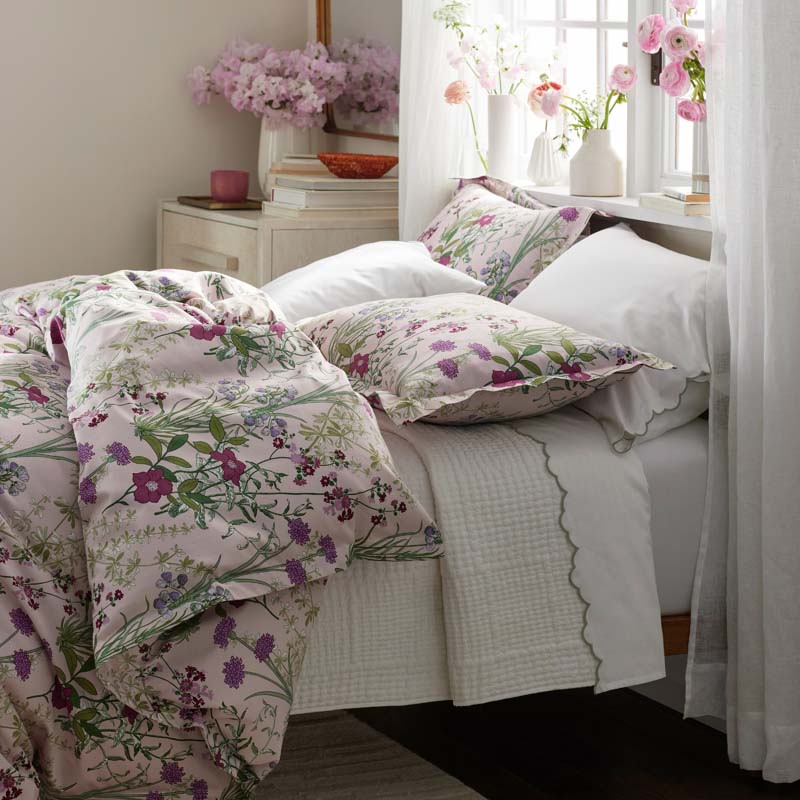 Bloom Meadow Classic Smooth Sateen Sham - Blush, Standard