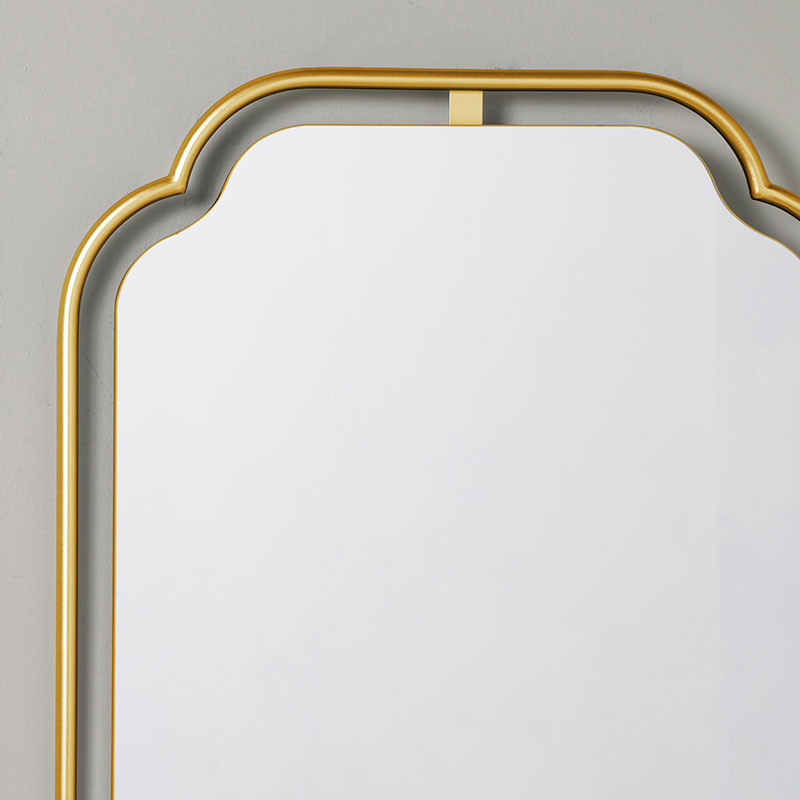 Gilded Floating Frame Wall Mirror - Gold