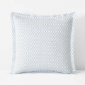 Feliciana Geo Garment Washed Cotton Percale Sham - Blue Multi, Euro