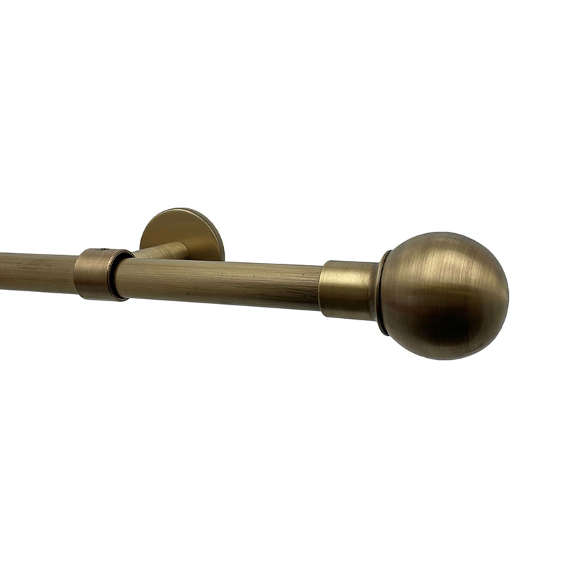 Ball and .75" diameter Rod Set - Antique Gold, 48"