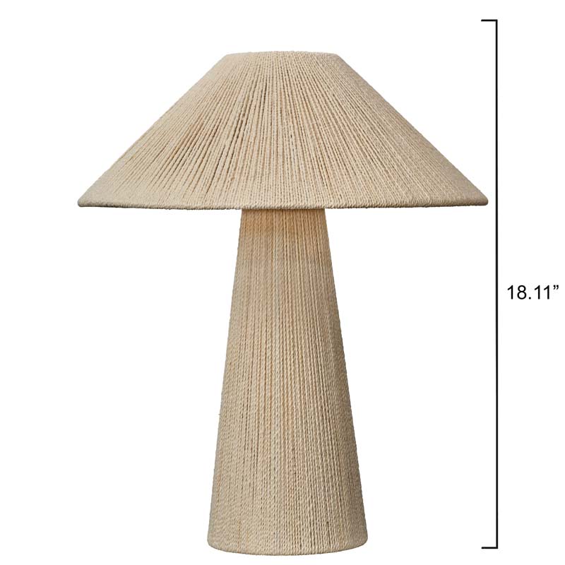 Jute Rope Table Lamp - Natural
