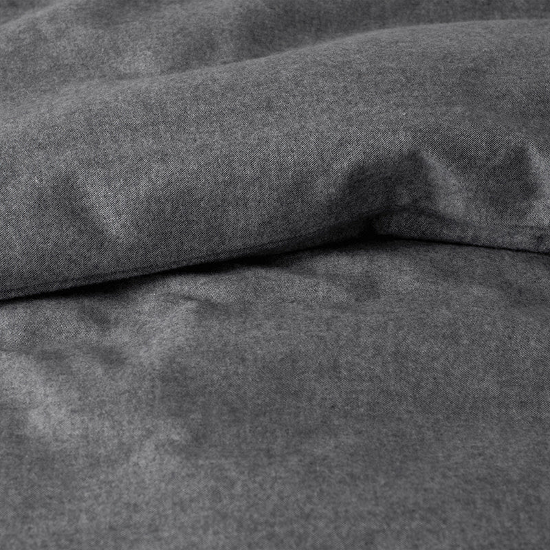 Bromley Premium Ultra-Cozy Cotton Flannel Fitted Bed Sheet - Smoke, King