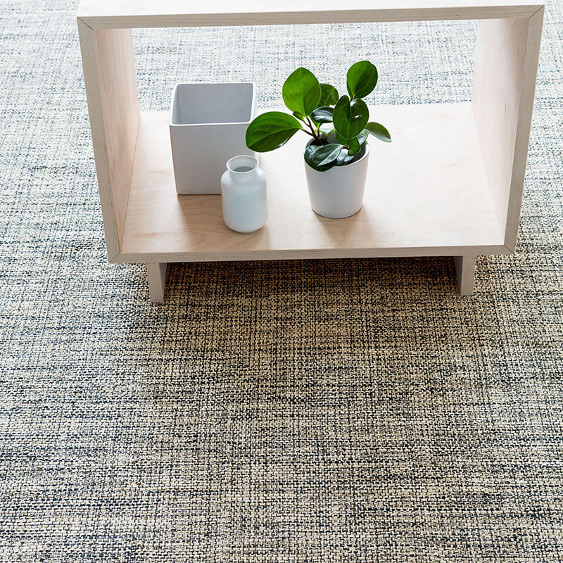 Marled Handwoven Cotton Rug - Indigo, 6' x 9'