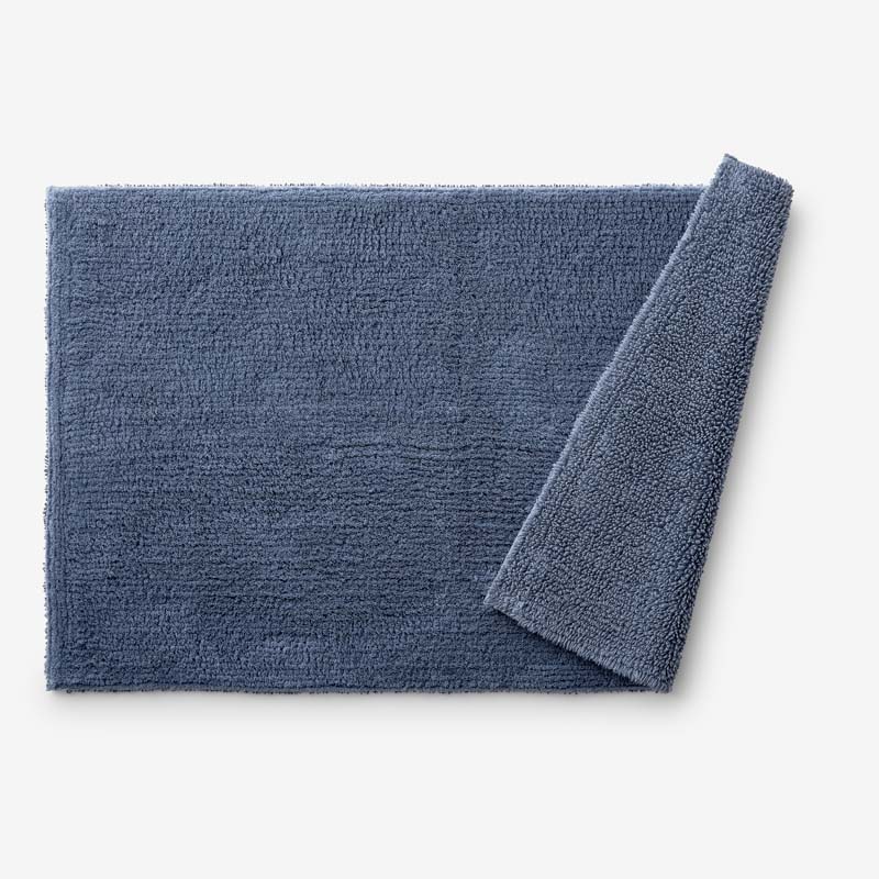 Plush Spa Solid Bath Rug - Indigo, 17 in. x 24 in.