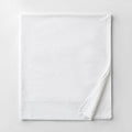 Premium Smooth Organic Cotton Sateen Flat Bed Sheet - White, Twin/Twin XL