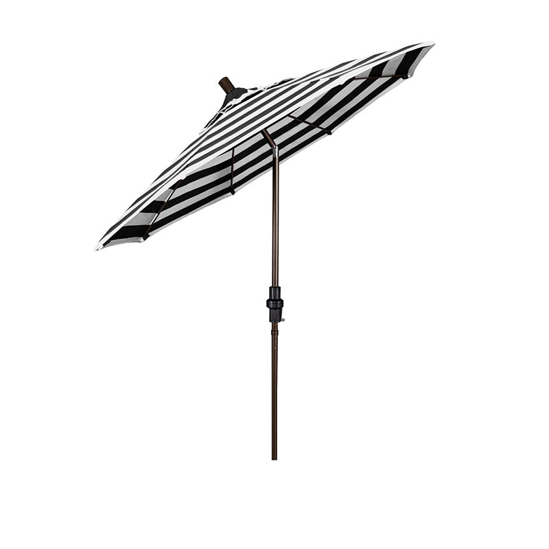 Round Outdoor Patio Umbrella, Fiberglass with Twist Tilt - Bronze Finish, Cabana Classic, 7.5'
