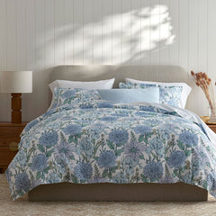 Garden Bliss Classic Smooth Sateen Comforter - Blue Multi, Twin/Twin XL