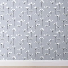 Dandelion Removable Wallpaper - Silver, Panel
