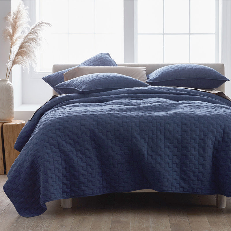 Air Layer Quilt - Blue, King/Cal. King
