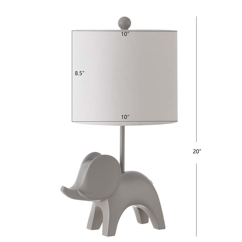 Ceramic Animal Table Lamp - Gray, Elephant