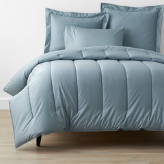 Classic Smooth Wrinkle-Free Sateen Comforter - Blue Shale, Twin/Twin XL
