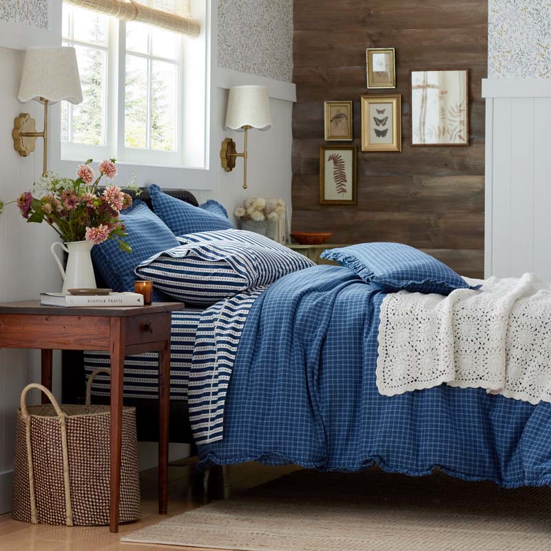 Classic Plaids Yarn-Dyed Cotton Duvet Cover - Katherine Plaid, Twin/Twin XL