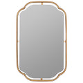 Gilded Floating Frame Wall Mirror - Gold, OS