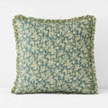 Suhana Reversible Ruffle Quilted Sham - Green, Euro