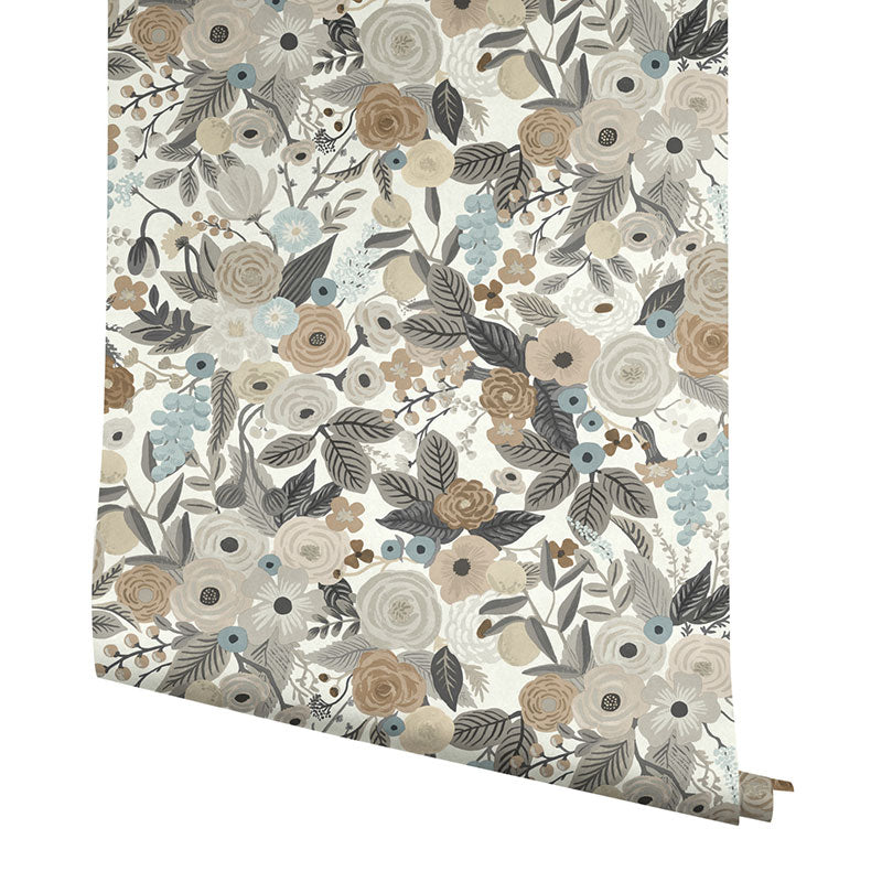 Garden Party Traditional Wallpaper - Linen Multi, Swatch