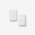 Textured Stripe Washcloths, Set of 2 - White