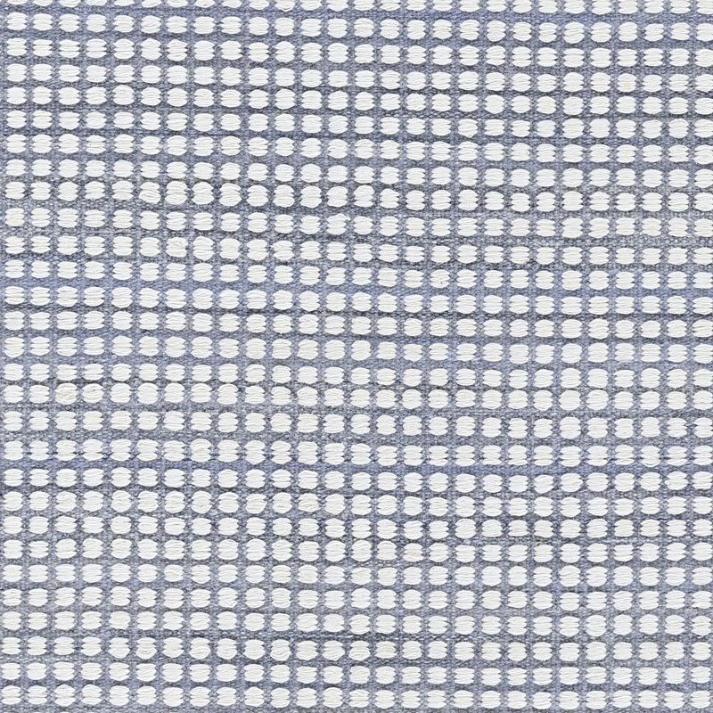 Handwoven Mini Checkered Performance Rug - Blue, 5' x 8'