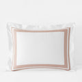 Double Border Premium Smooth Supima® Cotton Wrinkle-Free Sateen Sham - Rose, Standard
