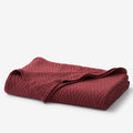 Somerset Blanket - Burgundy, Full/Queen