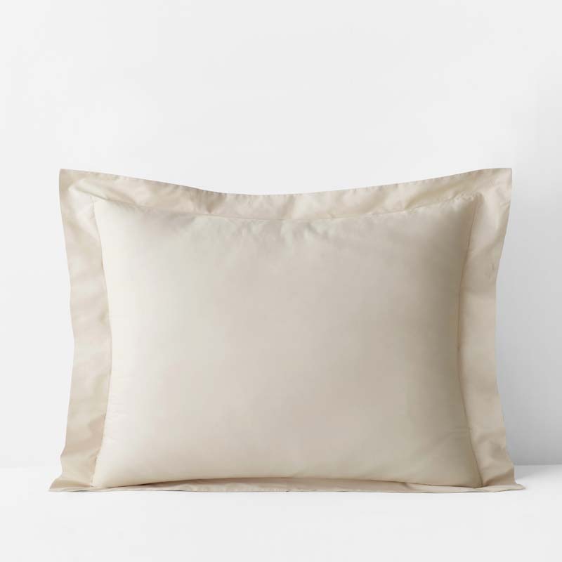 Premium Cool Supima® Cotton Percale Sham - Oatmeal, King