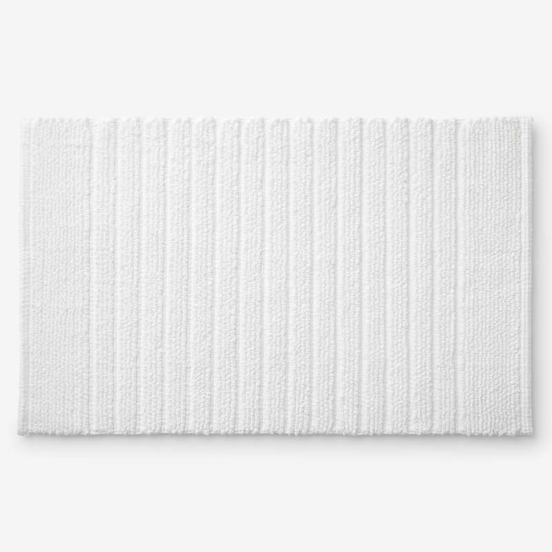 Textured Handwoven Cotton Bath Rug - Stripe, 24 in. x 40 in.