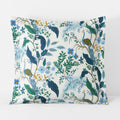 Peacock Classic Smooth Sateen Sham - Ivory Multi, Euro
