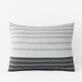 T-Shirt Soft Jersey Knit Stripe Yarn-Dyed Sham - Gray Multi, Standard