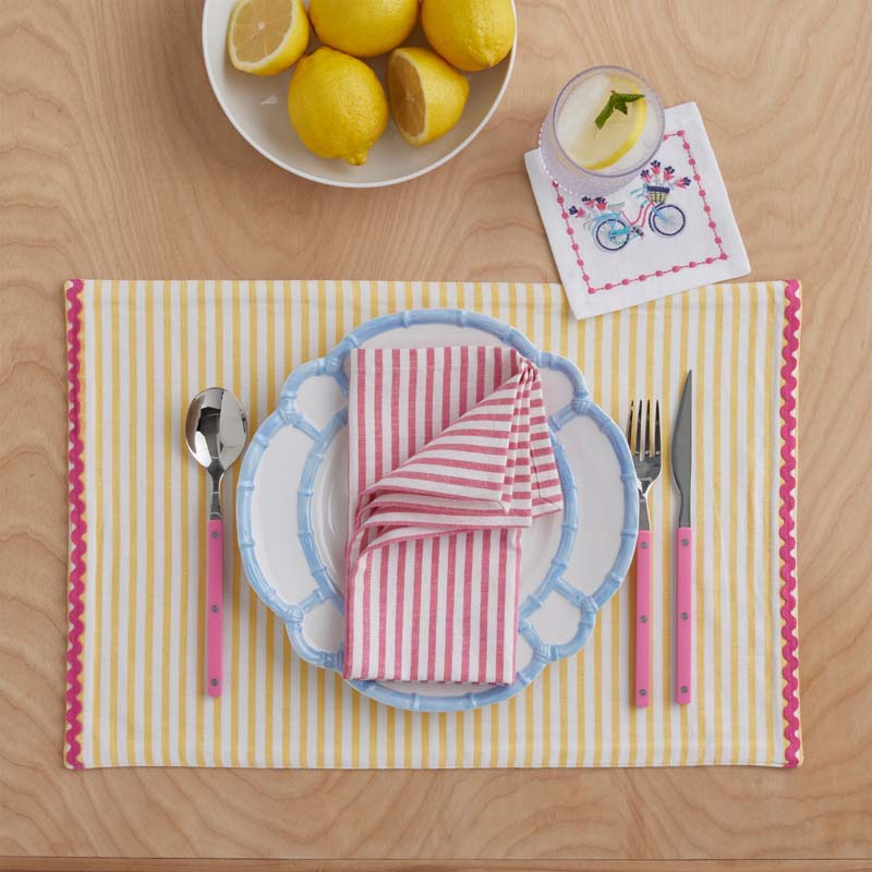 Yarn-Dyed Stripe Placemats, Set of 4 - Multi