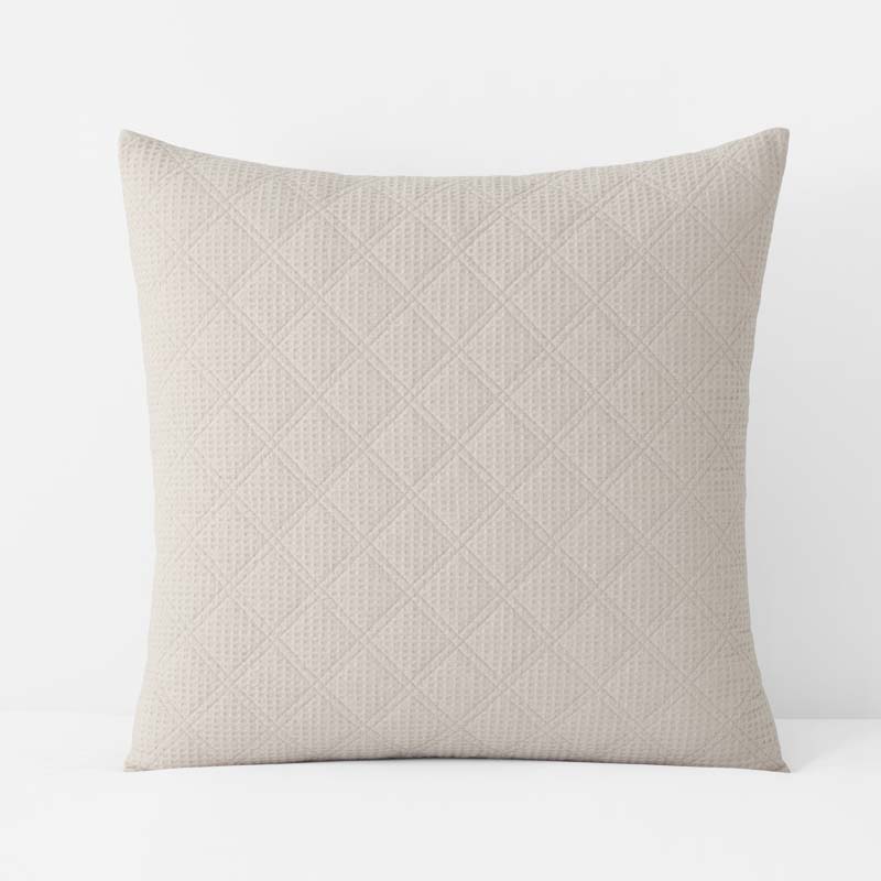 Waffle Quilted Sham - Buff, Euro