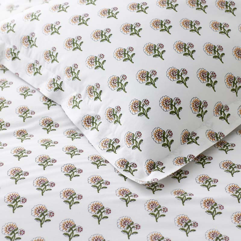 Suhana  Garment Washed Cotton Percale Sham - Caramel, Euro
