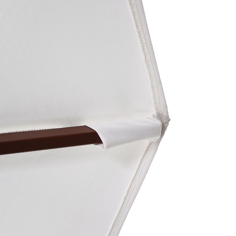 Round Outdoor Patio Umbrella, Wood with Manual Lift - Cabana Classic, 7.5'