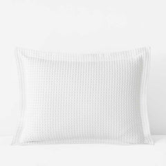 Waffle Sham - White, Standard