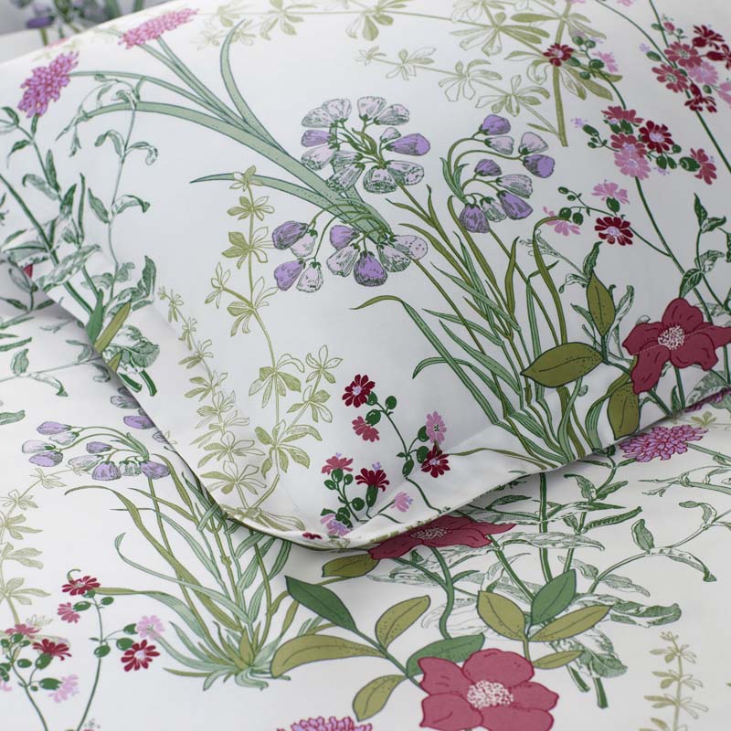 Bloom Meadow Classic Smooth Sateen Sham - White Multi, King
