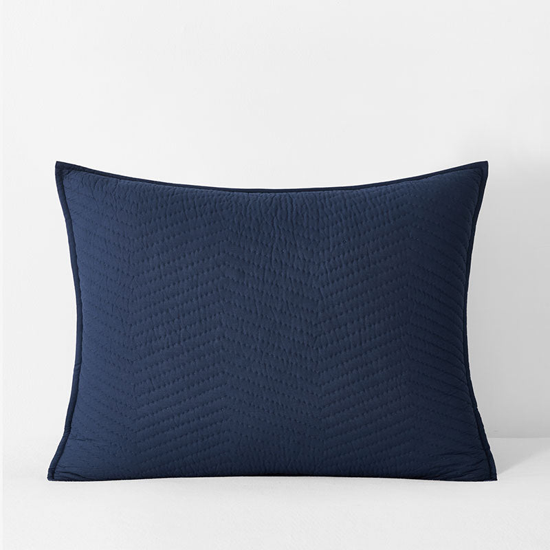Voile Sham - Midnight Blue, King